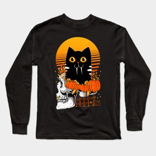 Halloween Cat Long Sleeve T-Shirt